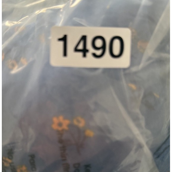 FREE PEOPLE Everyone's Favorite Mini Dress Blue Floral Feminine Boho M With Tote - Picture 10 of 12